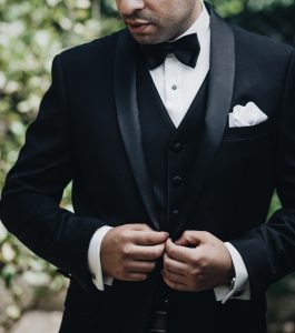 man in dinner jacket